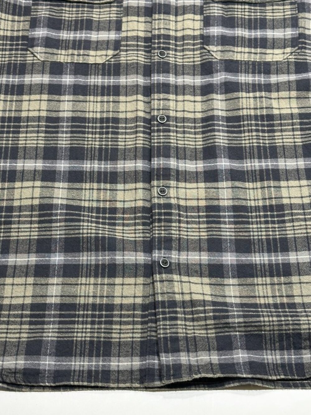 5.11 Tactical Mens Plaid Button Up Flannel Shirt XL Gray Tan Long Sleeve Outdoor - Picture 8 of 16